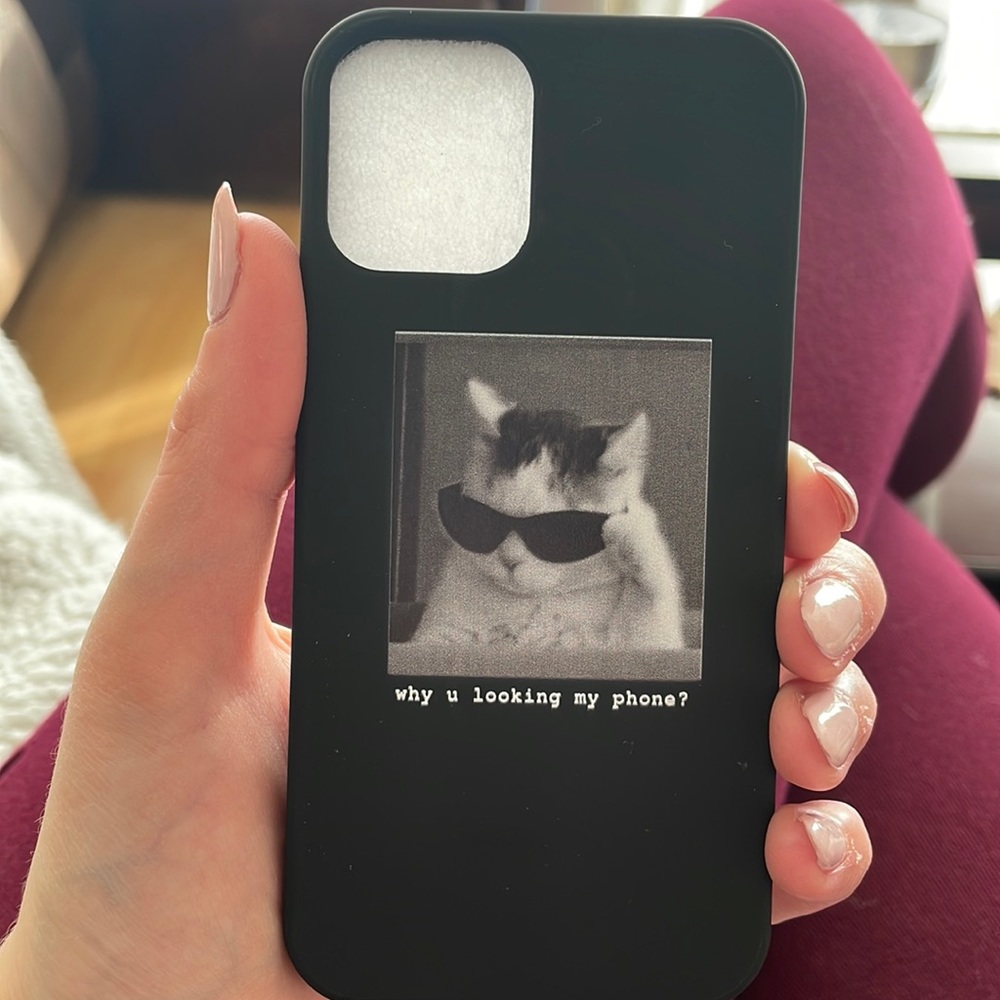 ⛄️3/25$ IPHONE 12 MINI CAT PHONE CASE ✨